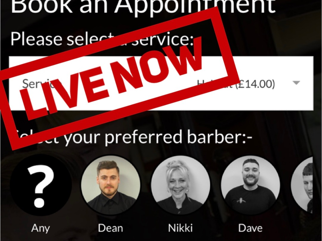 **Appointments Now Live**